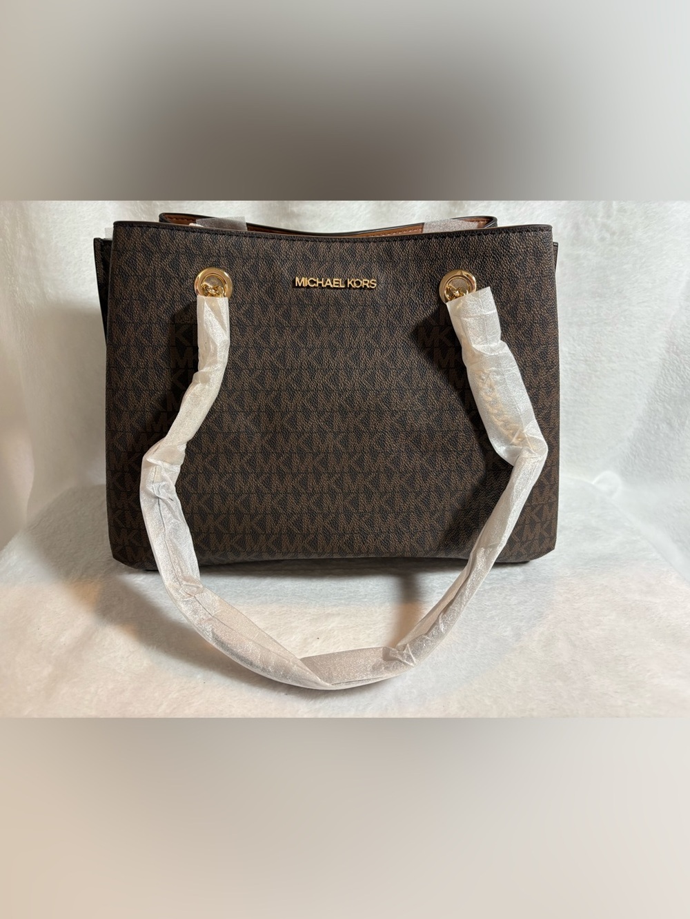 *NWT* MICHAEL KORS Teagen Large Long Drop Satchel- Brown